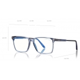 Tom Ford -  Soft Square Shape Blue Block Optical - Blue - FT5696-B - Optical Glasses - Tom Ford Eyewear