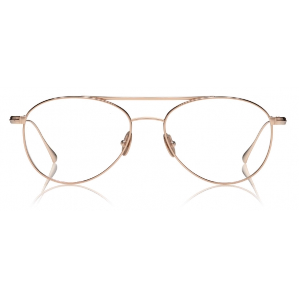 Tom Ford - Titanium Pilot Optical - Shiny Rose Gold - FT5716-P - Optical Glasses - Tom Ford Eyewear