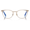 Tom Ford - Blue Block Rounded Opticals - Oro Rosa - FT5732-B - Occhiali da Vista - Tom Ford Eyewear