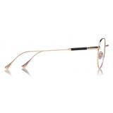 Tom Ford - Titanium Leather Temple Optical - Shiny Rose Gold - FT5717-P - Optical Glasses - Tom Ford Eyewear