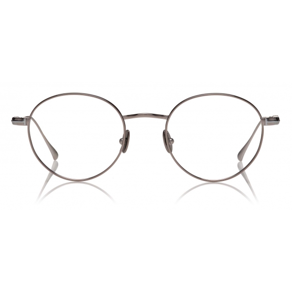 Tom Ford - Titanium Leather Temple Optical - Rutenio Scuro - FT5717-P - Occhiali da Vista - Tom Ford Eyewear