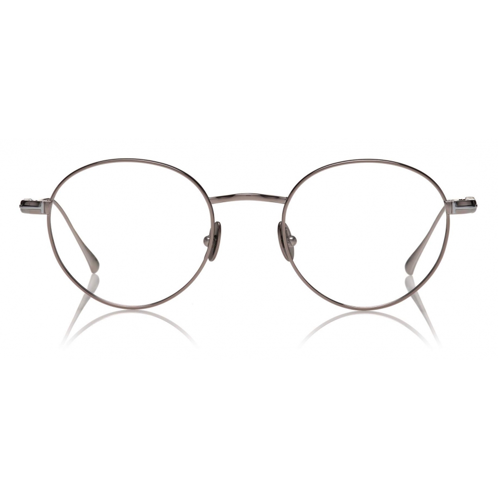 Tom Ford - Titanium Leather Temple Optical - Dark Ruthenium - FT5717-P -  Optical Glasses - Tom Ford Eyewear - Avvenice