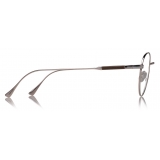 Tom Ford - Titanium Leather Temple Optical - Dark Ruthenium - FT5717-P - Optical Glasses - Tom Ford Eyewear