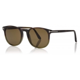 Tom Ford - Ansel Sunglasses - Occhiali da Sole Rotondi - Havana - FT0858 - Occhiali da Sole - Tom Ford Eyewear