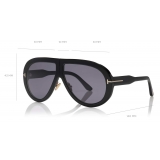 Tom Ford - Troy Sunglasses - Occhiali da Sole Rotondi - Nero - FT0836 - Occhiali da Sole - Tom Ford Eyewear
