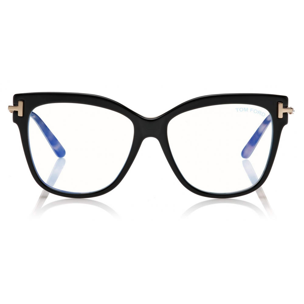 Tom Ford - Square Shape Blue Block Optical - Occhiali da Vista Quadrati - Nero - FT5704-B - Occhiali da Vista - Tom Ford Eyewear