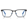 Tom Ford - Blue Block Squared Opticals - Square Optical Glasses - Black - FT5733-B - Optical Glasses - Tom Ford Eyewear