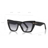 Tom Ford - Wyatt Sunglasses - Square Sunglasses - Black - FT0871 - Sunglasses - Tom Ford Eyewear