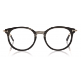Tom Ford - Ultra Thin Horn & Titanium Round Optical - Black Horn - FT5723-P - Optical Glasses - Tom Ford Eyewear