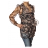 Elisabetta Franchi - Organza Shirt - Black/Pink - Top - Made in Italy - Luxury Exclusive Collection