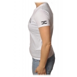 Elisabetta Franchi - Round Neck T-Shirt Made in Italy - White - T-Shirt - Made in Italy - Luxury Exclusive Collection