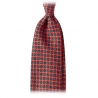 Viola Milano - Artisan Floral Handprinted Selftipped Silk Tie - Rose - Made in Italy - Luxury Exclusive Collection