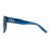 Balenciaga - Flat Square Sunglasses - Blue - Sunglasses - Balenciaga Eyewear