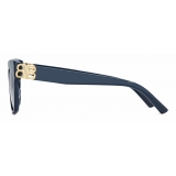 Balenciaga - Dynasty Square Sunglasses - Blue - Sunglasses - Balenciaga Eyewear