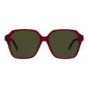 Balenciaga - Side Square Sunglasses - Red - Sunglasses - Balenciaga Eyewear