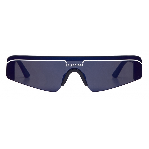 Balenciaga - Occhiali da Sole Ski Rectangle - Blu - Occhiali da Sole - Balenciaga Eyewear