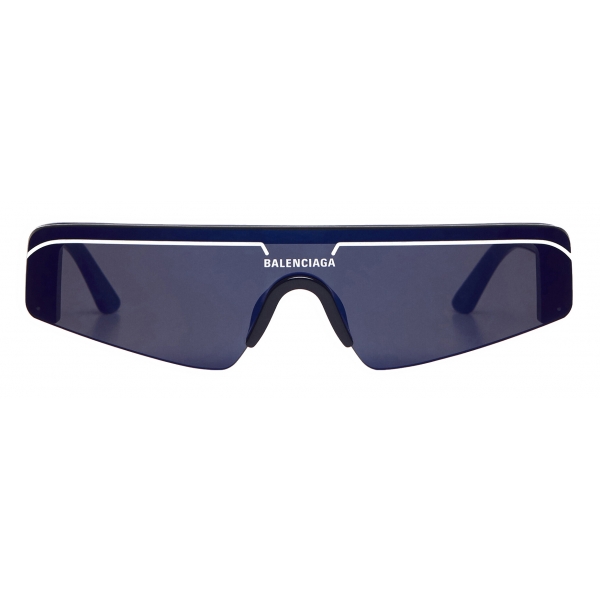 Balenciaga - Ski Rectangle Sunglasses - Blue - Sunglasses - Balenciaga Eyewear
