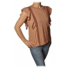 Dondup - T-shirt Dettaglio Passamaneria - Rosa - T-shirt - Luxury Exclusive Collection