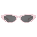Céline - Black Frame 29 Sunglasses in Acetate - Pastel Rose - Sunglasses - Céline Eyewear