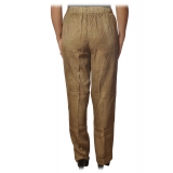 Dondup - Pantalone Gamba Dritta con Cinturino - Beige - Pantalone - Luxury Exclusive Collection