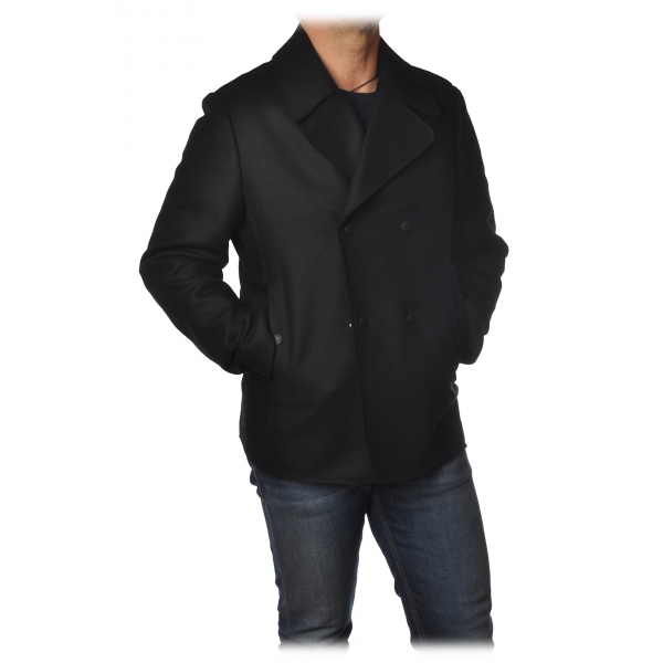 Dondup - Double Breasted Short Coat - Black - Jacket - Luxury Exclusive Collection