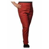Dondup - Tapered Leg Trousers with Strap - Red - Trousers - Luxury Exclusive Collection