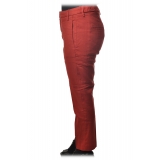 Dondup - Pantalone Gamba Affusolata con Cinturino - Rosso - Pantalone - Luxury Exclusive Collection