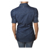 Dondup - Camicia Denim Modello Western - Blue Jeans - Camicia - Luxury Exclusive Collection