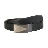 Automobili Lamborghini - Belt - Black and Dark Brown - Made in Italy - Luxury Exclusive Collection
