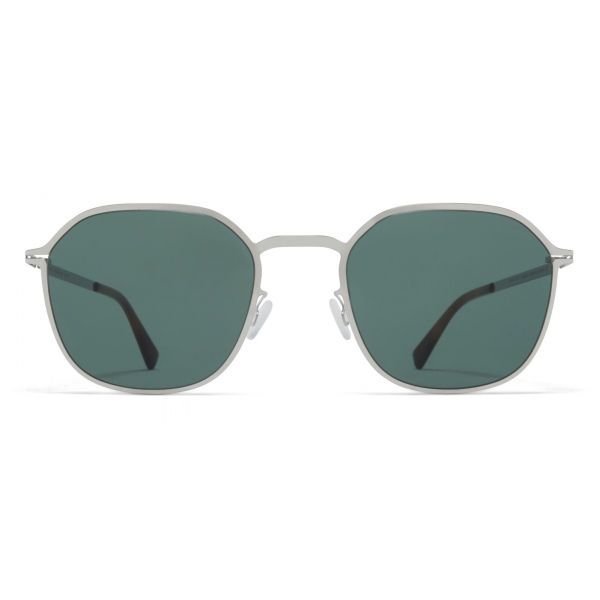 Mykita - Felix - Lite - Shiny Silver Dark Green - Metal Collection - Sunglasses - Mykita Eyewear