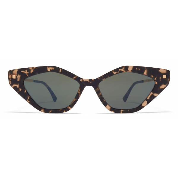 Mykita - Gapi - Lite - Antigua Champagne Gold Mirror Black - Acetate Collection - Sunglasses - Mykita Eyewear