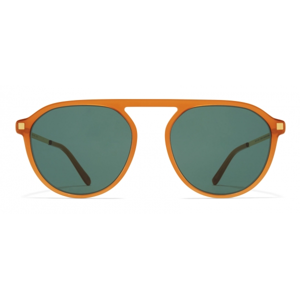 Mykita - Helgi - Lite - Ambra Scuro Oro Verde Scuro - Acetate Collection - Occhiali da Sole - Mykita Eyewear