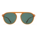 Mykita - Helgi - Lite - Dark Amber Gold Dark Green - Acetate Collection - Sunglasses - Mykita Eyewear