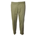 Dondup - Trousers in Faded Cotton - Green - Trousers - Luxury Exclusive Collection