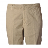 Dondup - Trousers in Faded Cotton - Beige - Trousers - Luxury Exclusive Collection