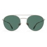 Mykita - Julian - Lite - Silver Dark Green - Acetate & Stainless Steel Collection - Sunglasses - Mykita Eyewear