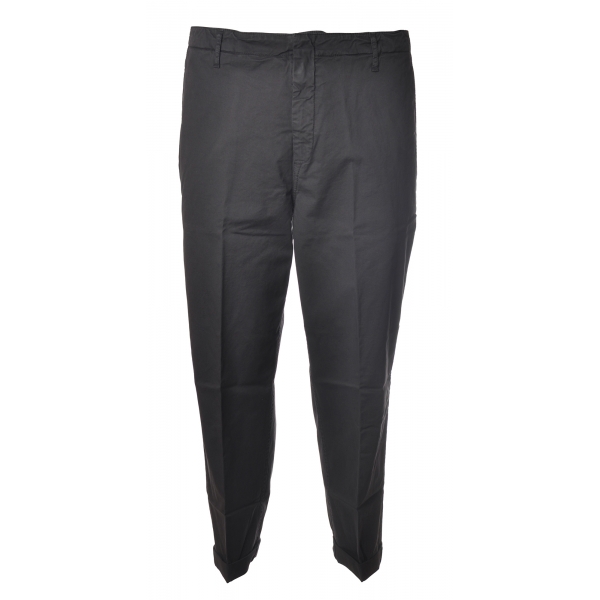 Dondup - Trousers in Faded Cotton - Grey - Trousers - Luxury Exclusive Collection