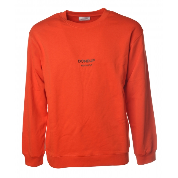 Dondup - Sweatshirt with Dondup Print - Orange - Sweatshirt - Luxury Exclusive Collection