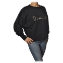 Dondup - Oversized Sweatshirt with Logo - Black - Sweatshirt - Luxury Exclusive Collection