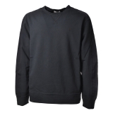 Dondup - Sweatshirt with Logo and Nylon Inserts - Blue - Sweatshirt - Luxury Exclusive Collection