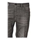 Dondup - Jeans Straight Leg with Stitched Tears - Gray - Trousers - Luxury Exclusive Collection