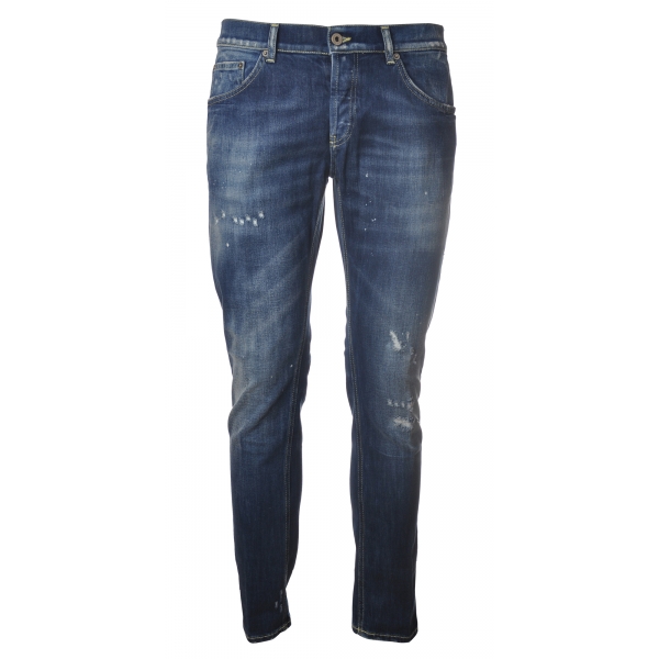 Dondup - Narrow Leg Jeans with Rips - Blue Jeans - Trousers - Luxury Exclusive Collection