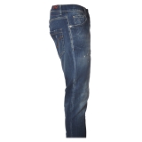 Dondup - Jeans Gamba Stretta con Strappi - Blue Jeans - Pantalone - Luxury Exclusive Collection