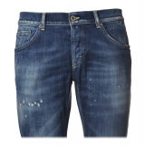 Dondup - Jeans Gamba Stretta con Strappi - Blue Jeans - Pantalone - Luxury Exclusive Collection