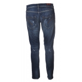 Dondup - Narrow Leg Jeans with Rips - Blue Jeans - Trousers - Luxury Exclusive Collection