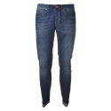 Dondup - Washed Tapered Leg Jeans - Blue Jeans - Trousers - Luxury Exclusive Collection