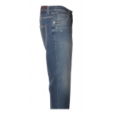 Dondup - Low Crotch Jeans Washed Denim Canvas - Blue Jeans - Trousers - Luxury Exclusive Collection