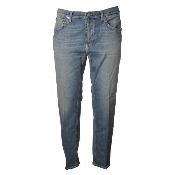 Dondup - Low Crotch Jeans Washed Denim Canvas - Light Denim - Trousers - Luxury Exclusive Collection