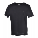 Dondup - T-shirt with Metal Logo - Blue - T-shirt - Luxury Exclusive Collection