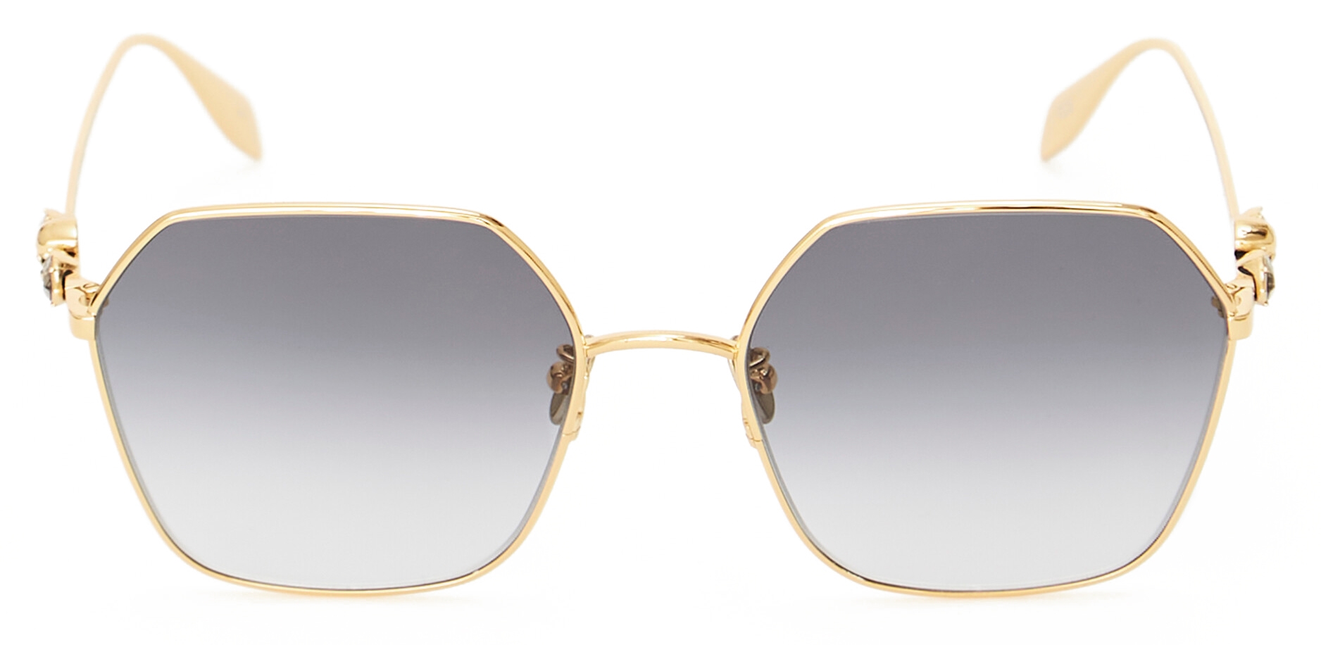 Alexander McQueen - Butterfly Jewelled Sunglasses - Gold